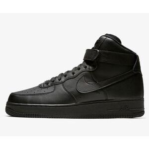 NIKE Air Force 1 High "Triple Black" Sneakers Size 6